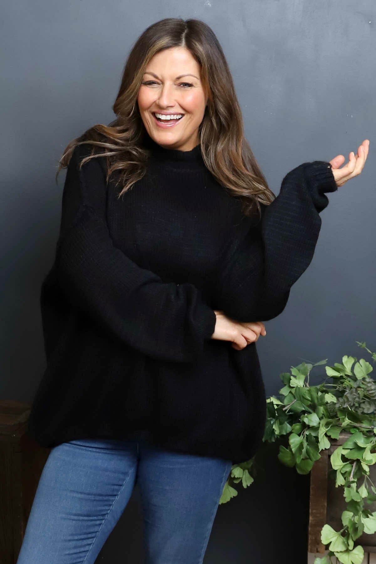 Alessia Knitted Jumper Black