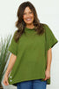 Haley Linen Top Olive