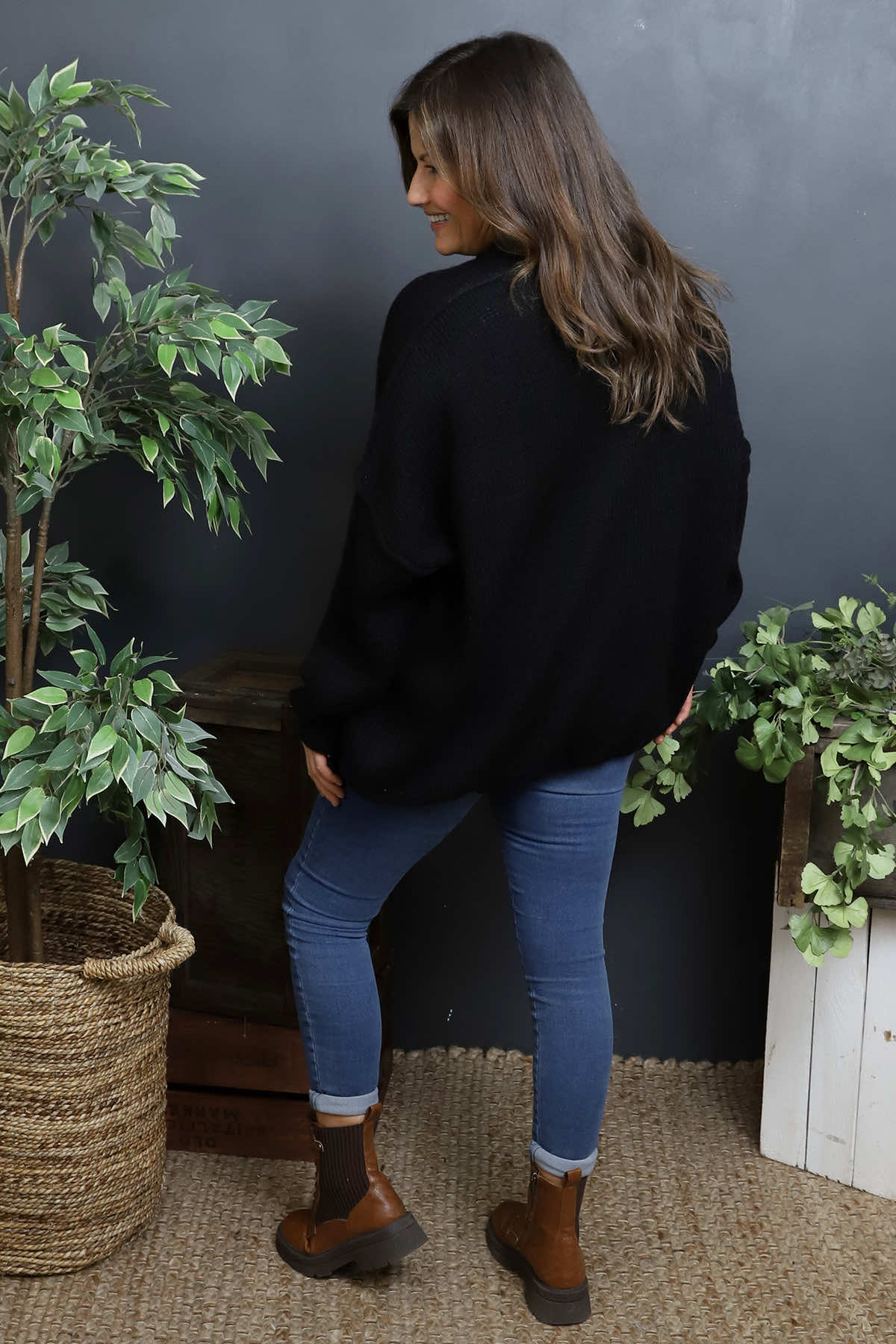 Alessia Knitted Jumper Black