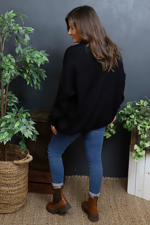 Alessia Knitted Jumper Black - Image 4