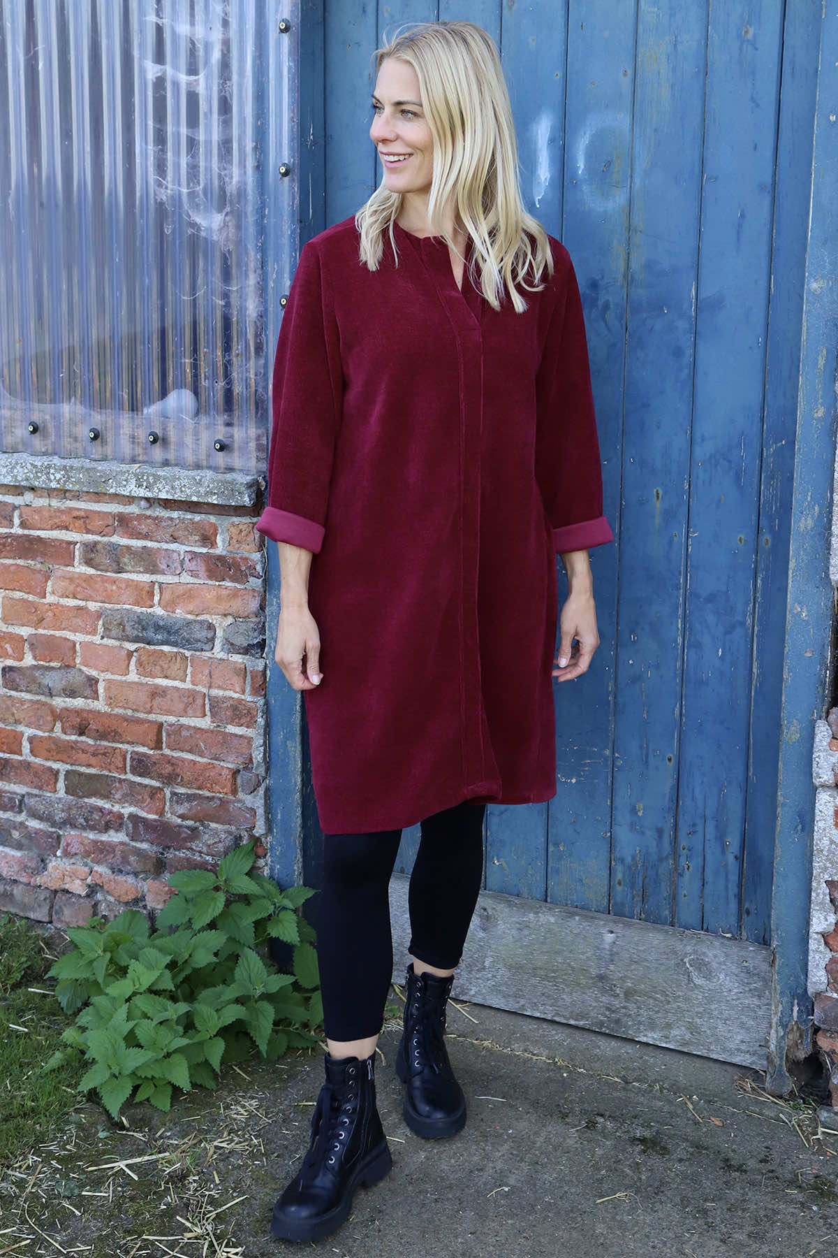 Winifred Cord Tunic Wine