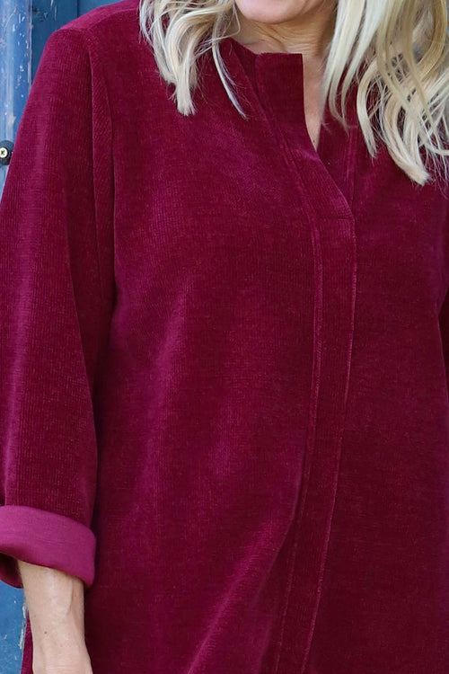 Winifred Cord Tunic Wine - Image 3