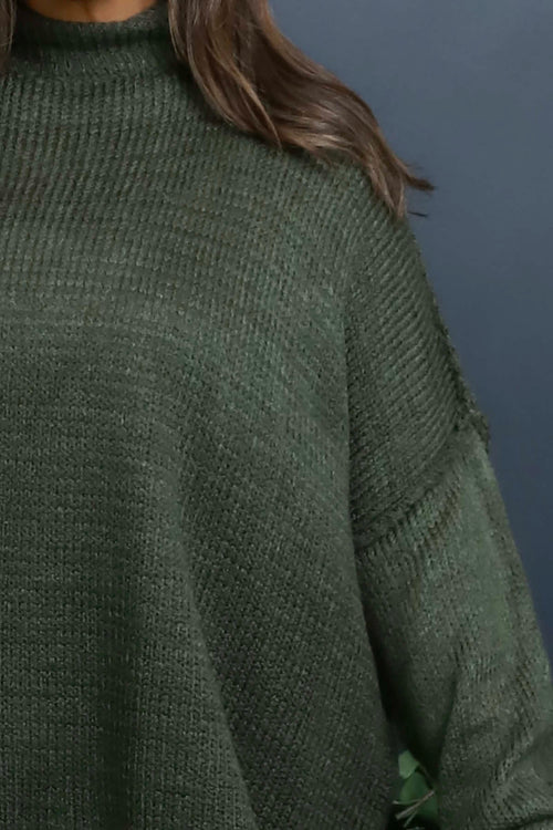 Alessia Knitted Jumper Khaki - Image 3