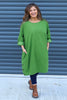 Deborah Needlecord Dress Green