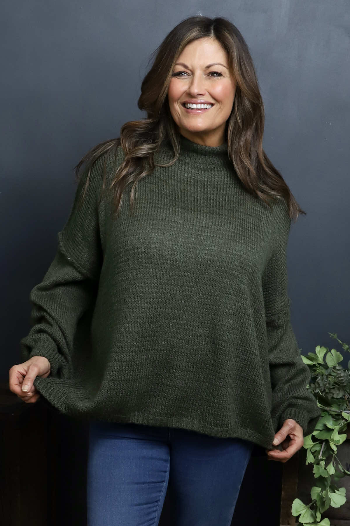 Alessia Knitted Jumper Khaki