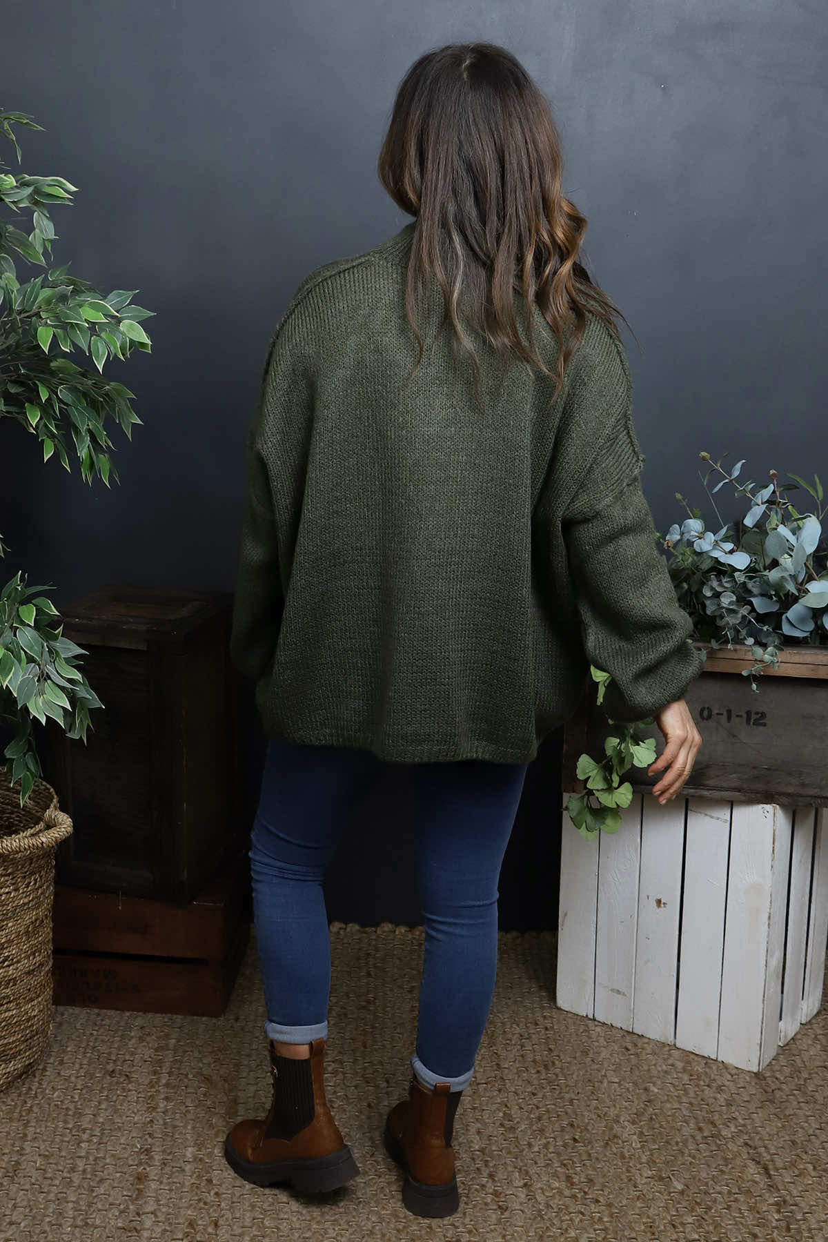 Alessia Knitted Jumper Khaki