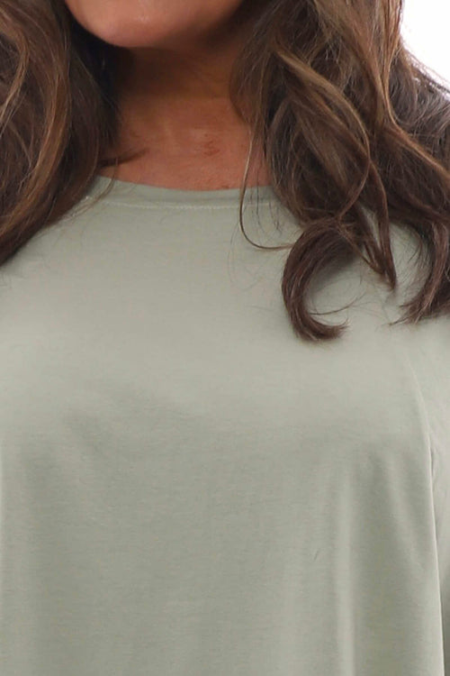 Catrin Cotton Top Sage Green - Image 3
