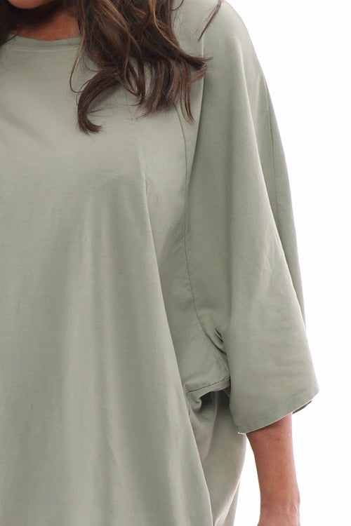 Catrin Cotton Top Sage Green - Image 5