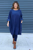 Deborah Needlecord Dress Navy