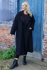 Stefania Coat Black Black - Stefania Coat Black