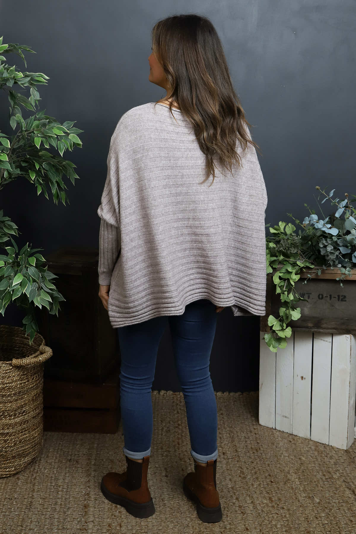 Katalia Pocket Knitted Jumper Mocha