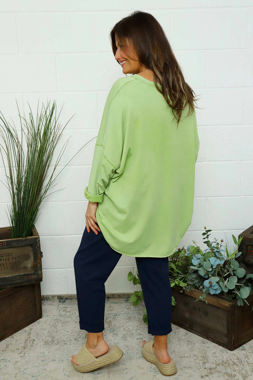 Maritza Slouch Cotton Top Green - Image 4