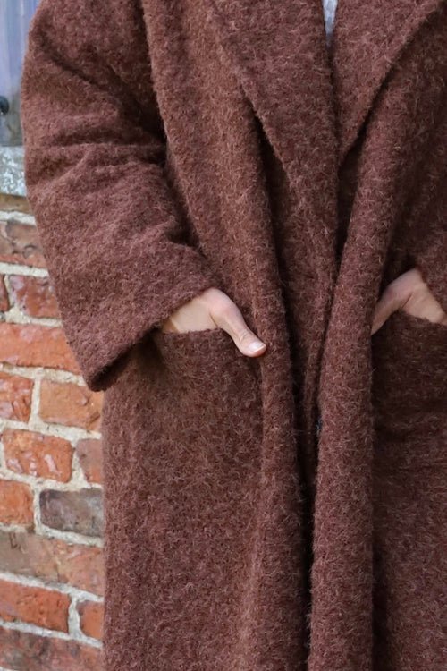 Stefania Coat Cocoa - Image 3