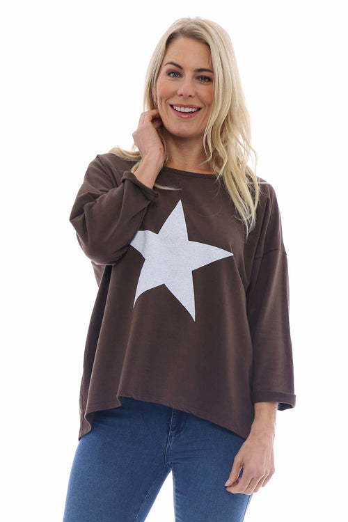 Sports Sweat Star Top Cocoa - Image 2