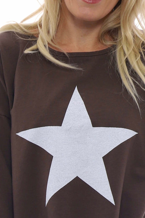 Sports Sweat Star Top Cocoa - Image 5