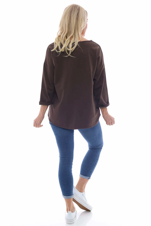 Sports Sweat Star Top Cocoa - Image 6