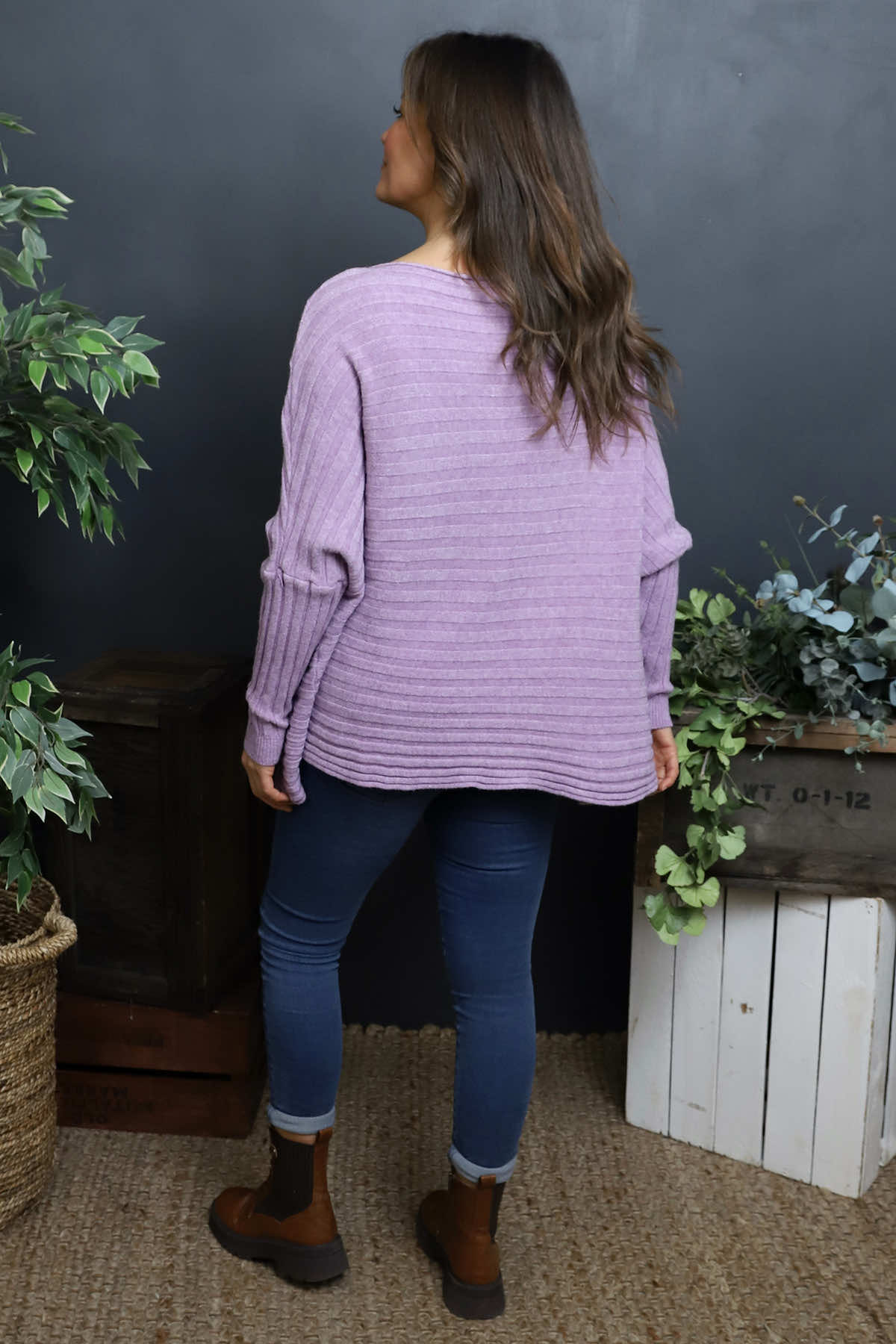 Katalia Pocket Knitted Jumper Lilac