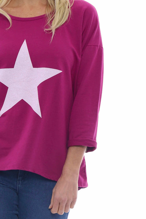 Sports Sweat Star Top Berry - Image 3