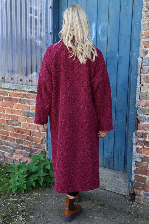 Stefania Coat Wine - Image 4