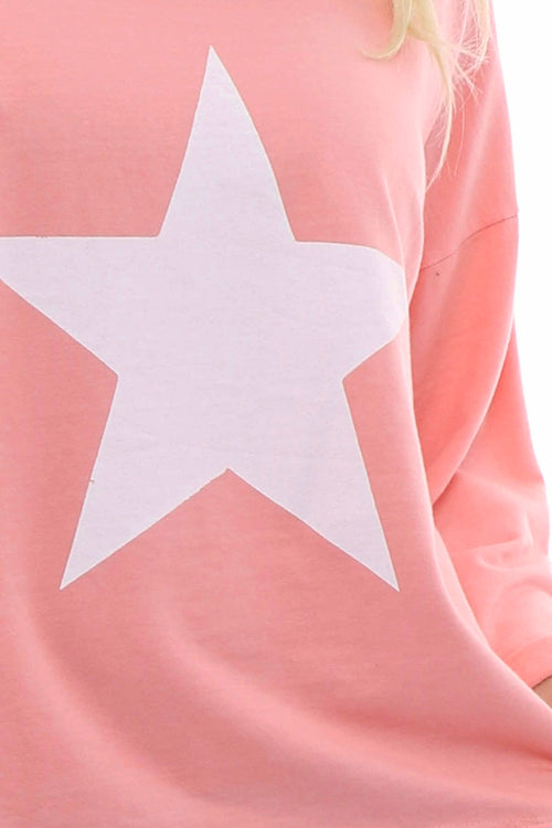 Sports Sweat Star Top Coral - Image 5