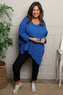 Jodie Dip Side Cotton Top Cobalt