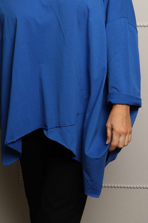 Jodie Dip Side Cotton Top Cobalt - Image 3