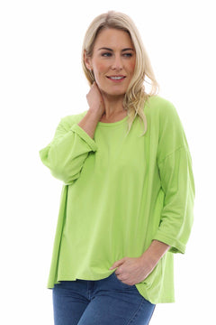 Sports Sweat Top Lime
