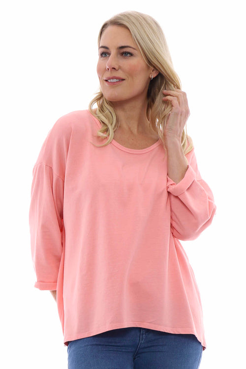 Sports Sweat Top Coral - Image 1