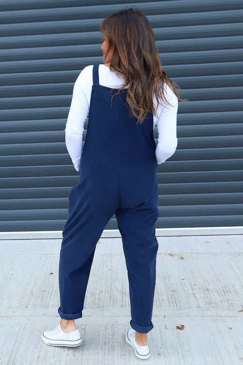 Pabo Needlecord Dungarees Navy - Image 4