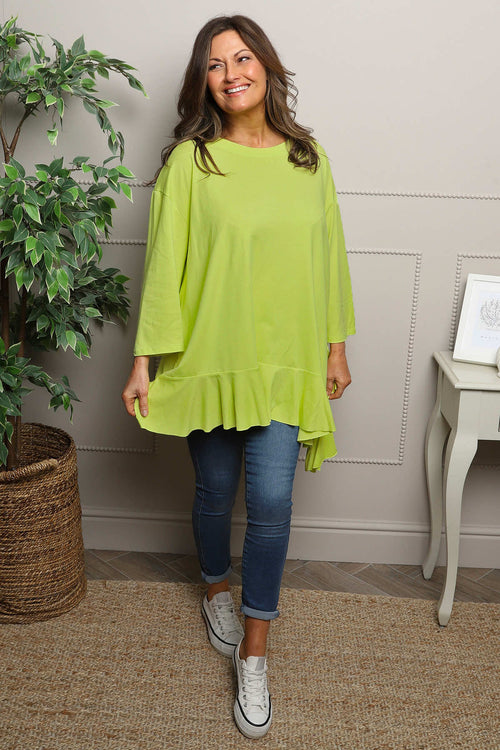 Carey Frill Cotton Top Yellow - Image 2