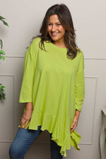 Carey Frill Cotton Top Yellow Yellow - Carey Frill Cotton Top Yellow