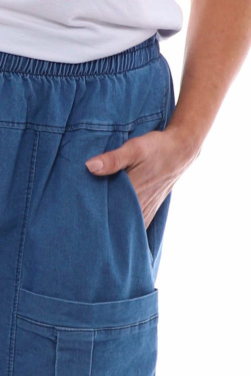 Marta Denim Pocket Pants Mid Denim - Image 4