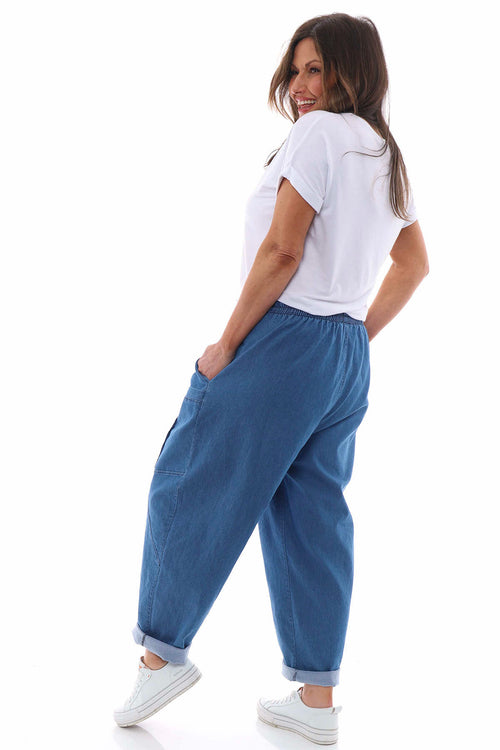 Marta Denim Pocket Pants Mid Denim - Image 8
