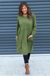 Arlene Pocket Cotton Tunic Olive