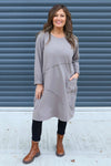 Arlene Pocket Cotton Tunic Mocha