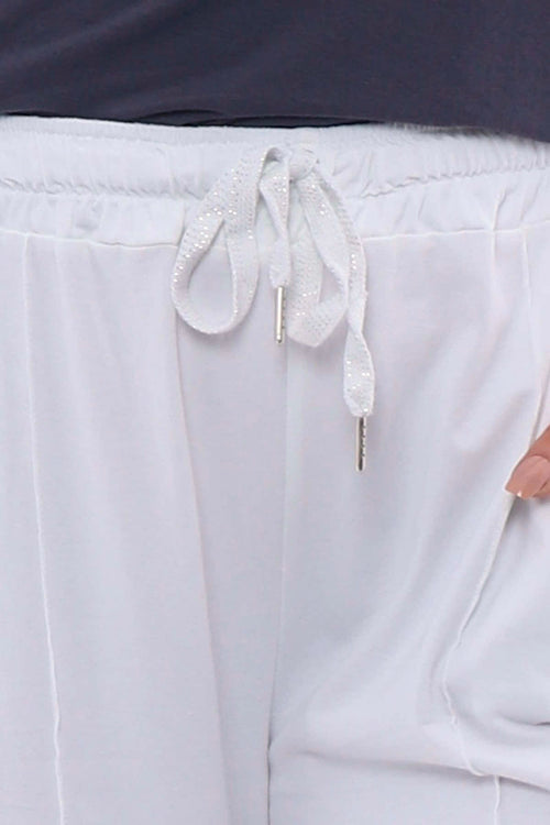 Frida Cotton Trousers White - Image 4