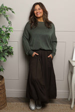 Wilfreda Puffball Cotton Skirt Cocoa Cocoa - Wilfreda Puffball Cotton Skirt Cocoa