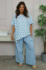 Daphne Linen Trousers Light Blue Light Blue - Daphne Linen Trousers Light Blue