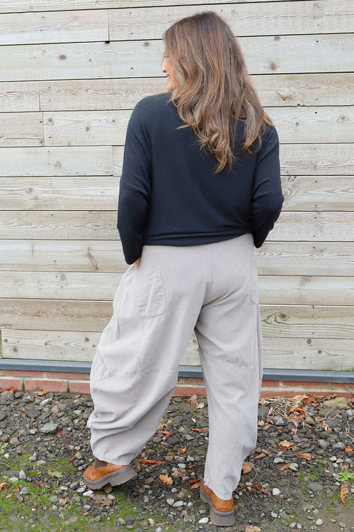 Journee Needlecord Trousers Mocha - Image 4