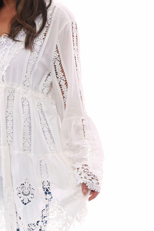 Bryony Lace Tunic White - Image 2