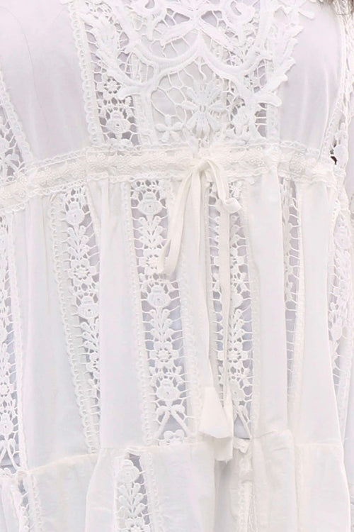 Bryony Lace Tunic White - Image 6