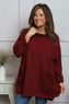 Katherine Cowl Pocket Top Wine