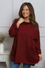 Katherine Cowl Pocket Top Wine
