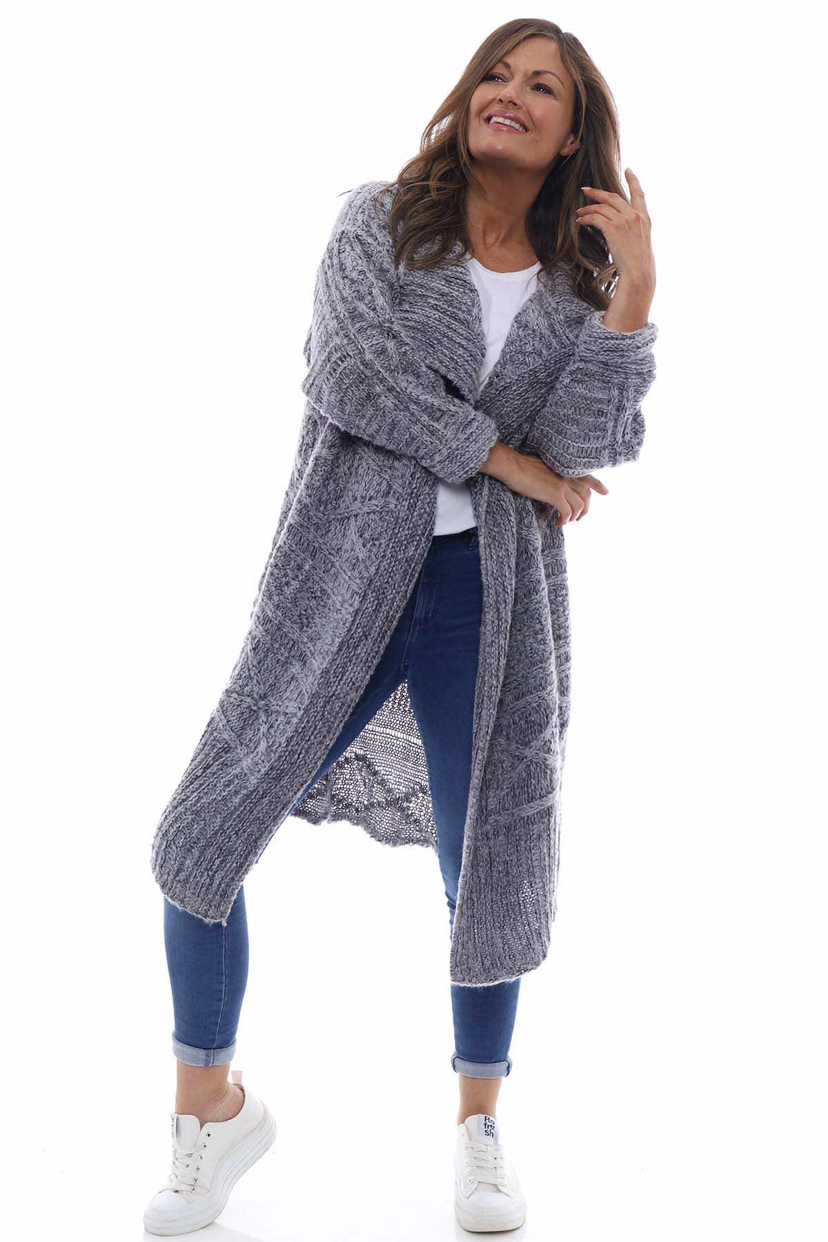 Chica Knitted Cardigan Grey