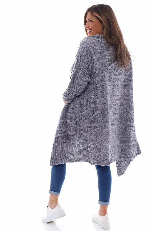 Chica Knitted Cardigan Grey - Image 5