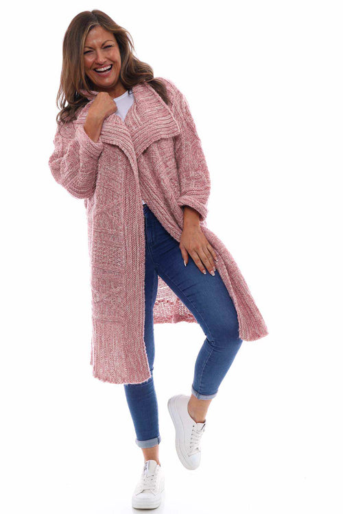 Chica Knitted Cardigan Pink - Image 1