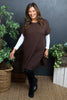 Jocelyn Long Knit Jumper Vest Cocoa