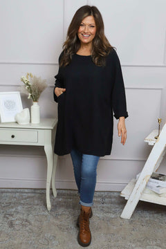 Annemarie Linen Tunic Black