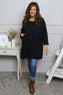 Annemarie Linen Tunic Black