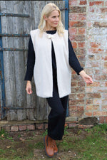 Sunya Fluffy Gilet Stone Stone - Sunya Fluffy Gilet Stone